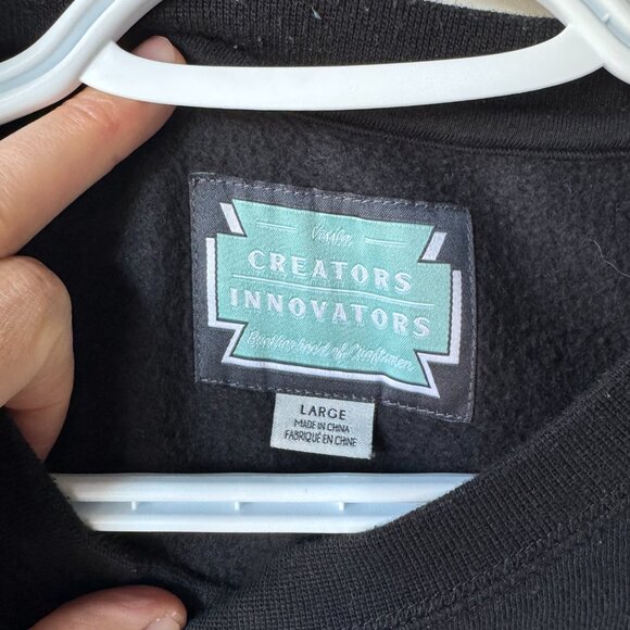 Vissla Creators Innovators Crew Neck Jersey Sweater Man Large Black - Picture 2 of 6